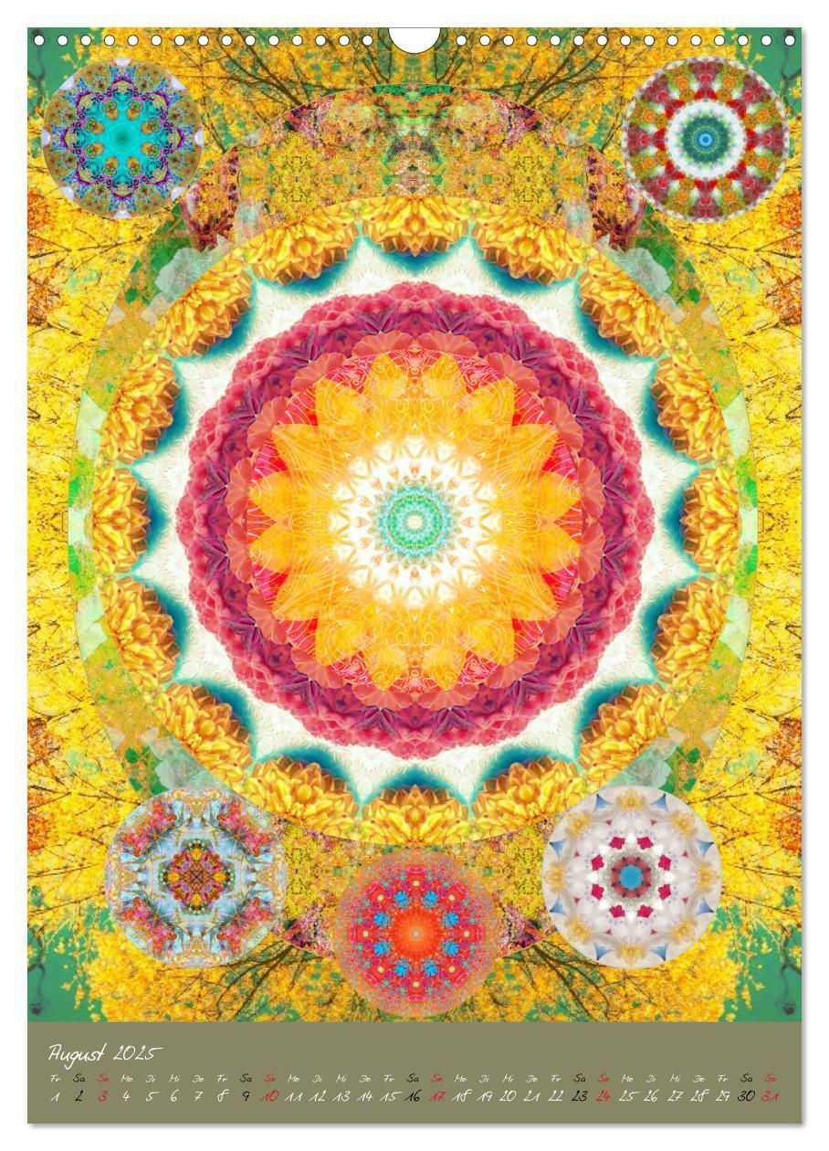 Bild: 9783457043530 | BLUMEN MANDALAS (Wandkalender 2025 DIN A3 hoch), CALVENDO...