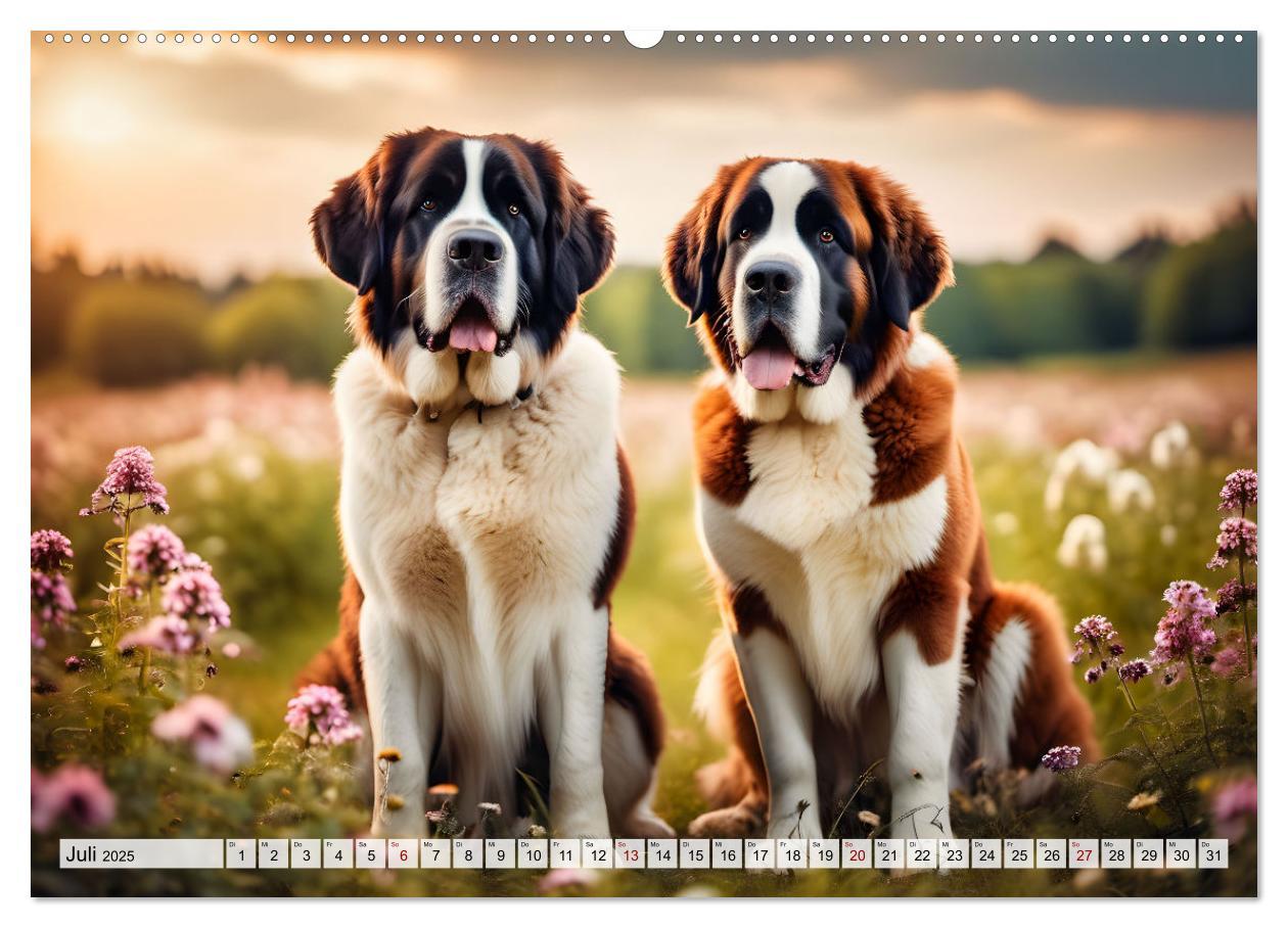 Bild: 9783457221761 | Gigant Bernhardiner (hochwertiger Premium Wandkalender 2025 DIN A2...