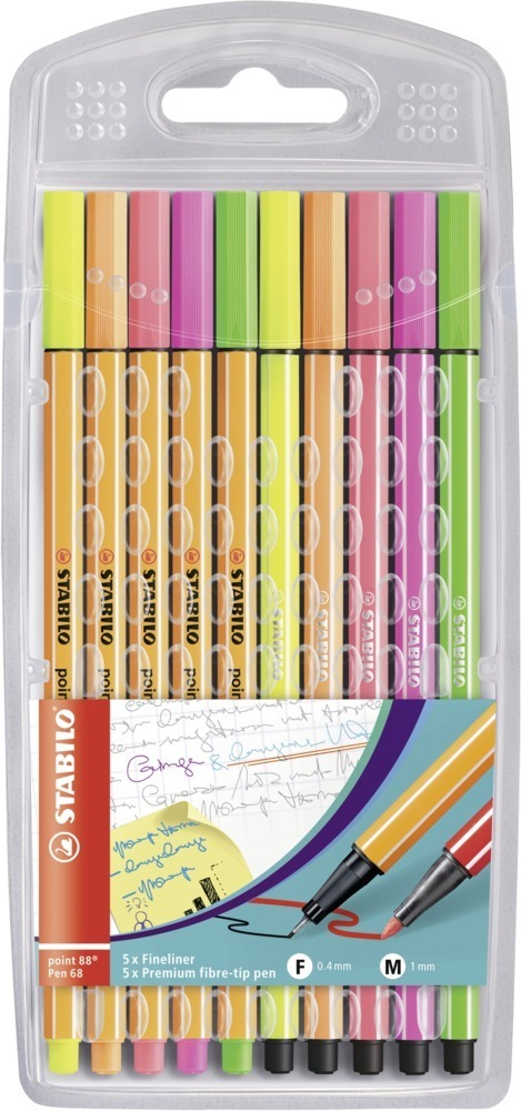 Cover: 4006381458887 | Fineliner & Filzstifte - STABILO point 88 + Pen 68 - 10er Pack -...