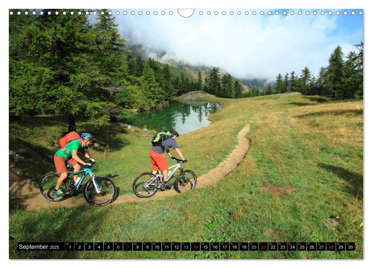 Bild: 9783435353767 | Mountainbike Traumpfade (Wandkalender 2025 DIN A3 quer), CALVENDO...