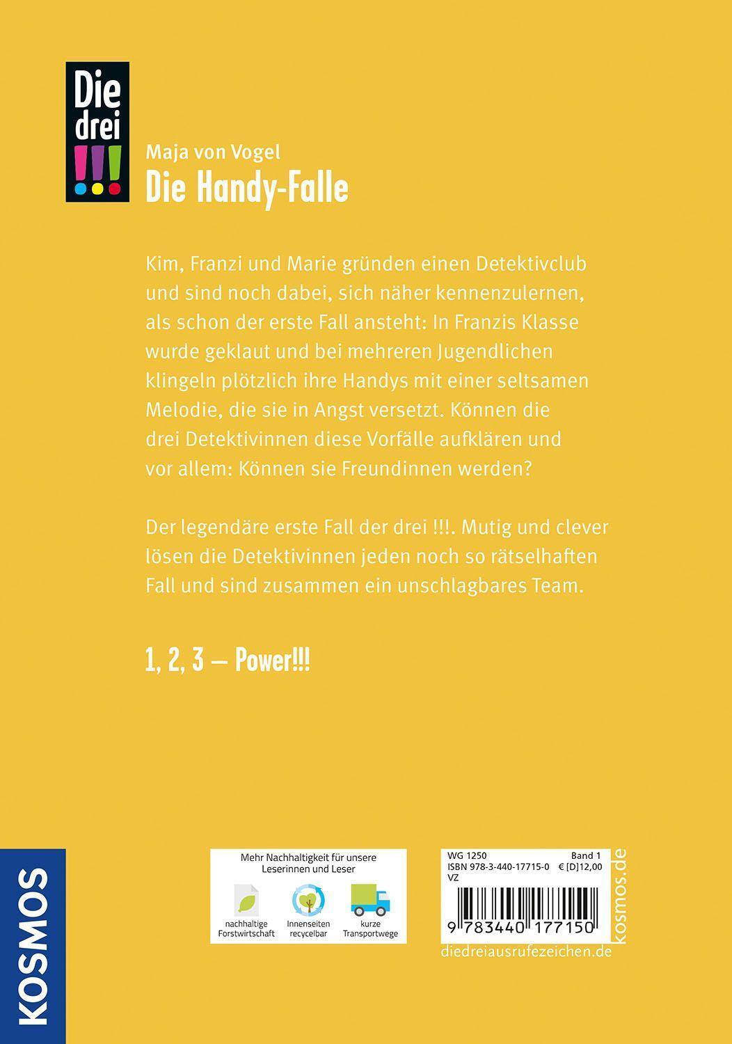 Bild: 9783440177150 | Die drei !!!, 01, Die Handy-Falle (drei Ausrufezeichen) | Vogel | Buch