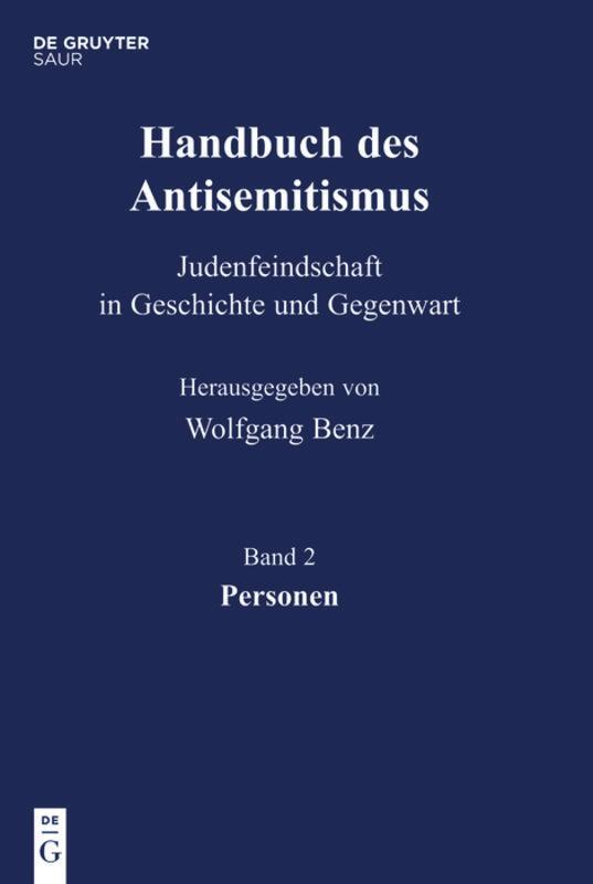 Cover: 9783598240720 | Personen | Wolfgang Benz (u. a.) | Buch | HC runder Rücken kaschiert