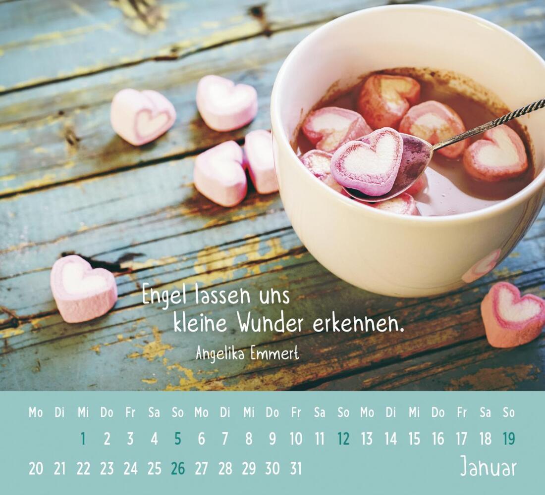 Bild: 4036442012185 | Mini-Kalender 2025: Der kleine Schutzengelkalender | Groh Verlag