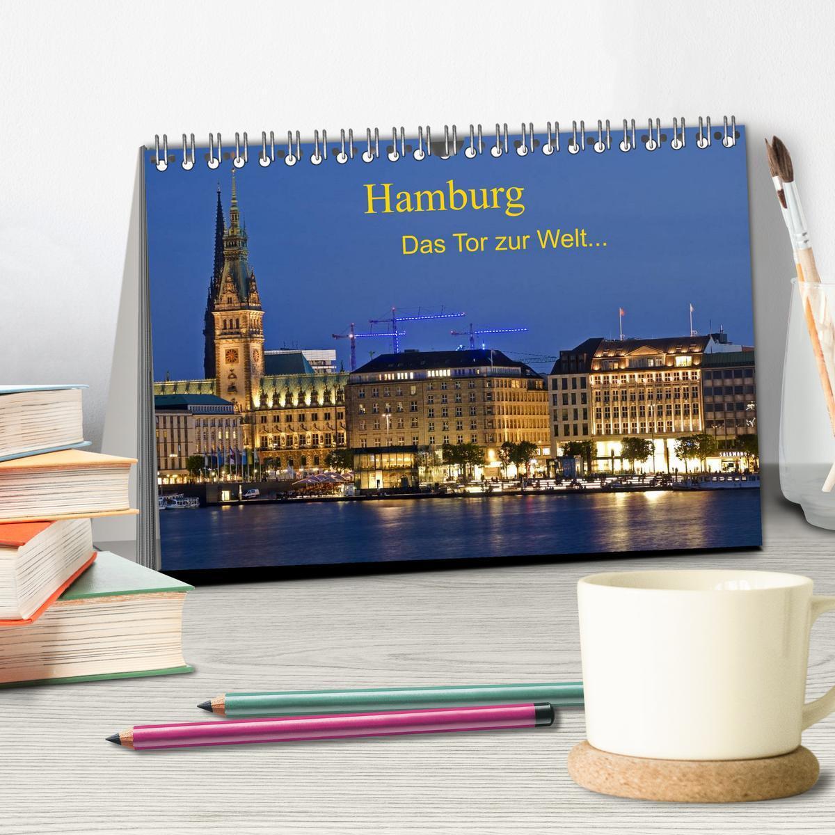 Bild: 9783435620821 | Hamburg . Das Tor zur Welt... (Tischkalender 2025 DIN A5 quer),...