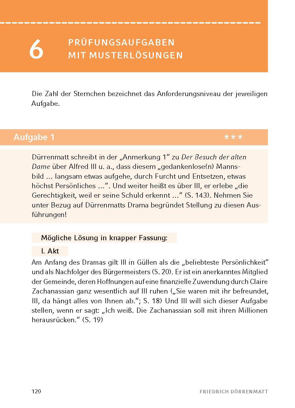 Bild: 9783804420762 | Der Besuch der alten Dame - Textanalyse und Interpretation | Buch