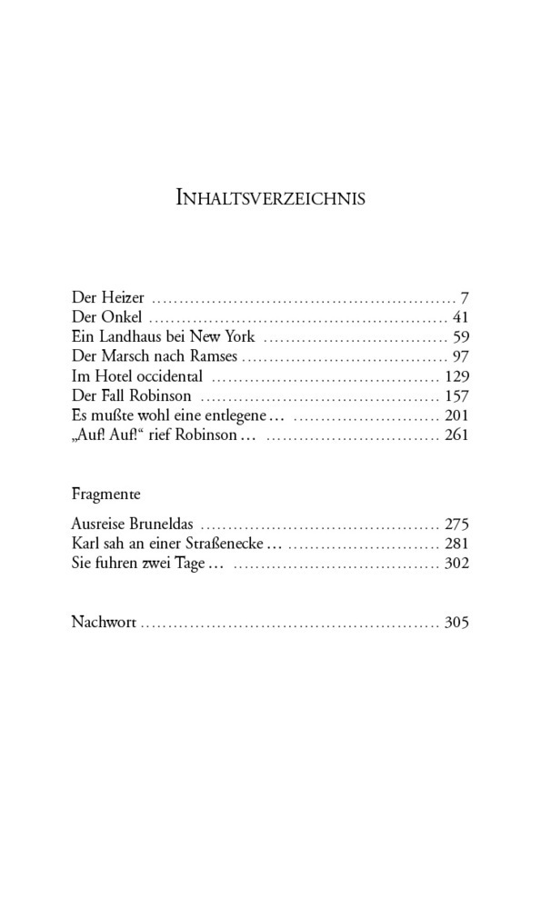 Bild: 9783899191660 | Der Verschollene | Mit einem Nachwort von Anthony Northey | Kafka