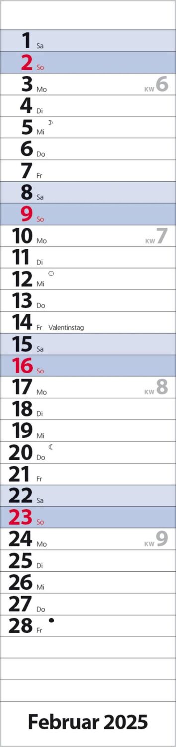 Bild: 9783731879619 | Streifenplaner Compact Blau 2025 | Verlag Korsch | Kalender | 13 S.