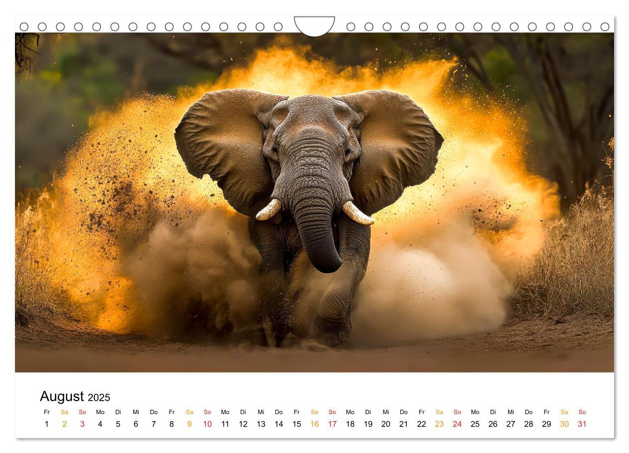 Bild: 9783457240465 | Elefanten - Riesen der Wildnis (Wandkalender 2025 DIN A4 quer),...