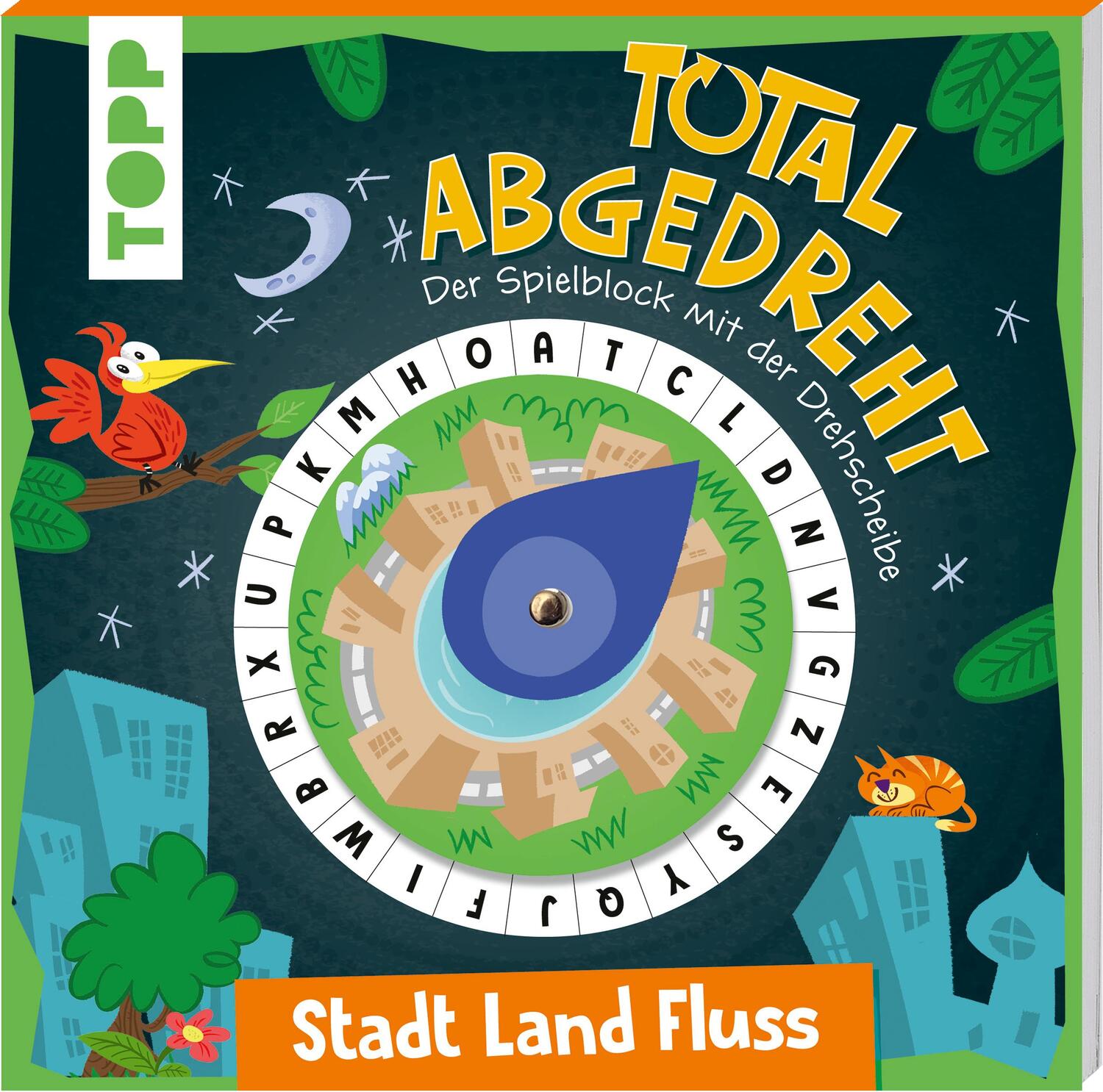 Cover: 9783735890900 | Total abgedreht! Spieleblock mit Drehscheibe - Stadt, Land, Fluss