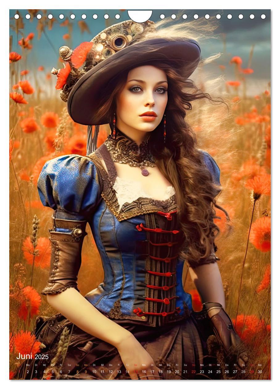 Bild: 9783435866915 | Steampunk Ladies (Wandkalender 2025 DIN A4 hoch), CALVENDO...