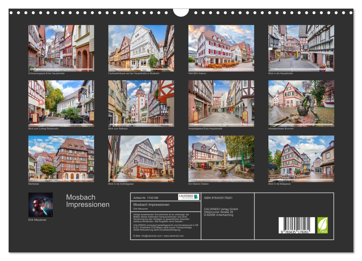 Bild: 9783435178261 | Mosbach Impressionen (Wandkalender 2025 DIN A3 quer), CALVENDO...