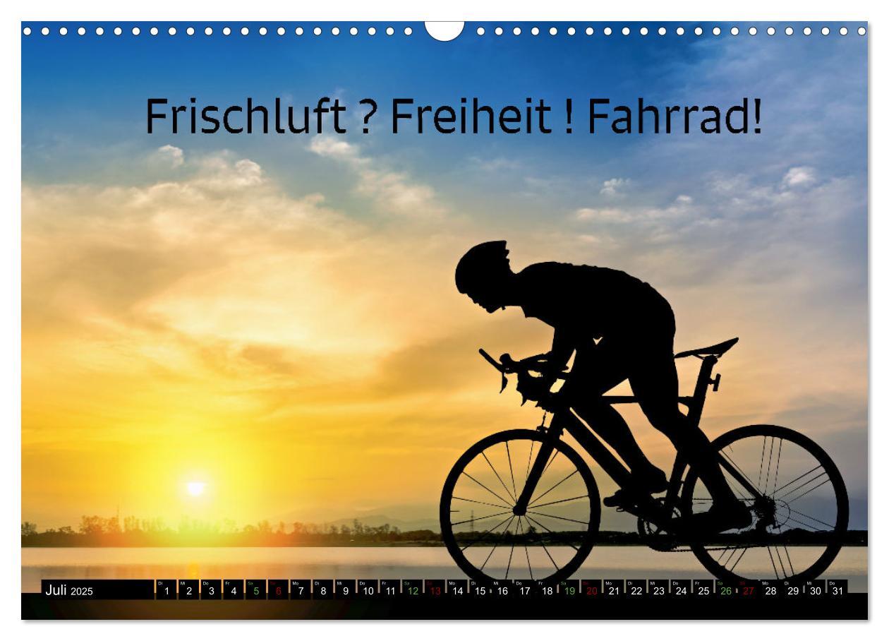 Bild: 9783383792595 | Faszination Fahrrad - coole Sprüche (Wandkalender 2025 DIN A3...