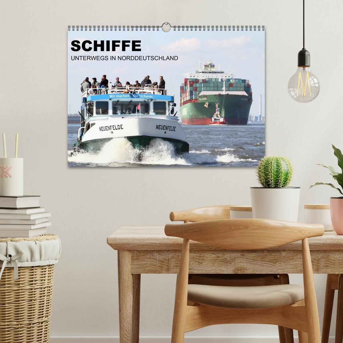 Bild: 9783435694198 | Schiffe - Unterwegs in Norddeutschland (Wandkalender 2025 DIN A3...