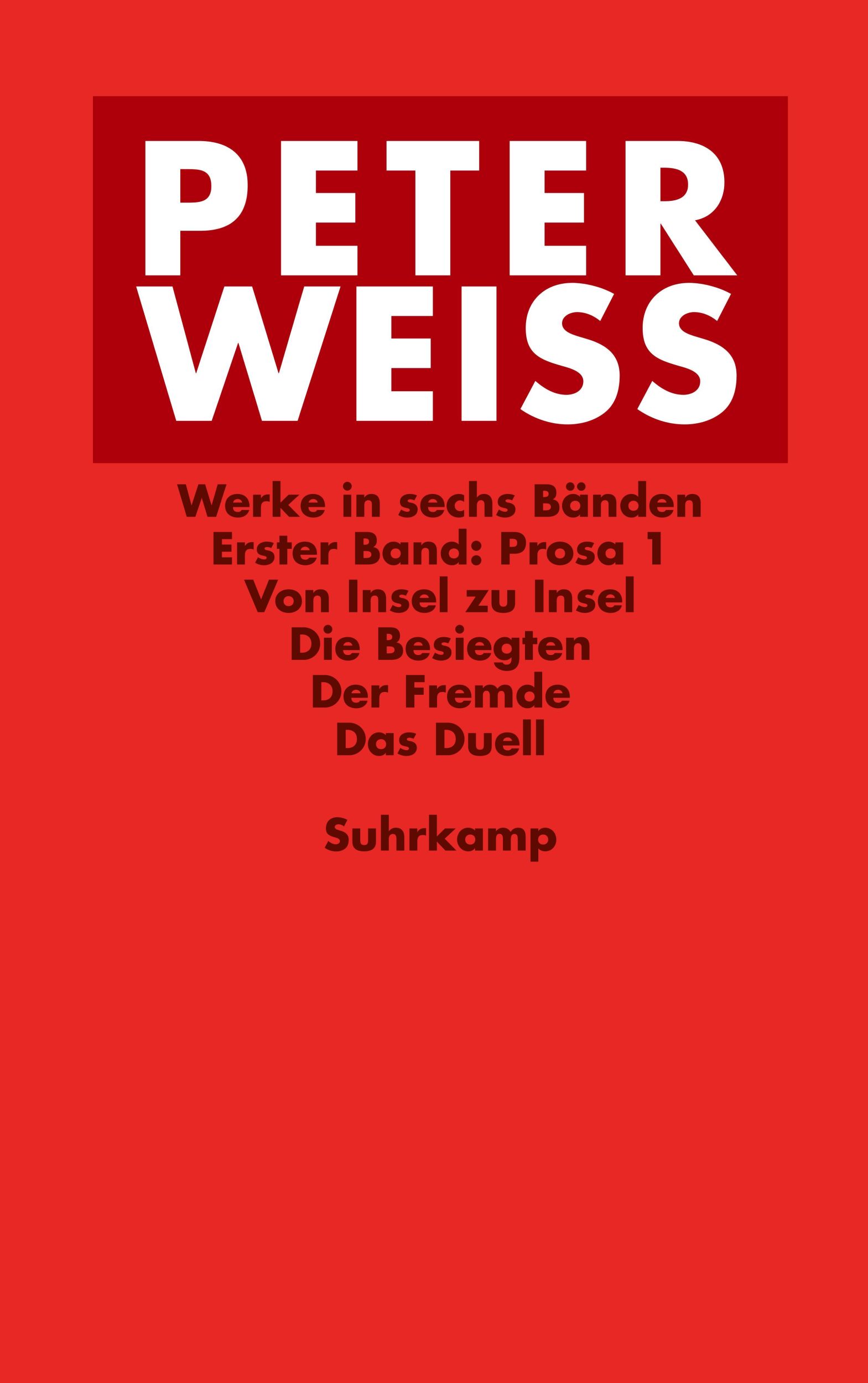 Cover: 9783518241165 | Werke in sechs Bänden | Peter Weiss | Taschenbuch | 2968 S. | Deutsch