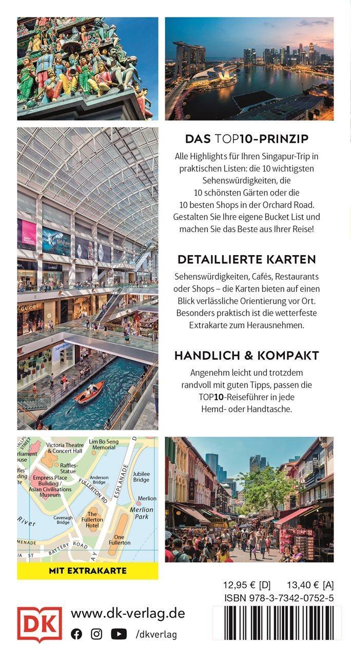 Rückseite: 9783734207525 | TOP10 Reiseführer Singapur | Jennifer Eveland | Taschenbuch | 128 S.