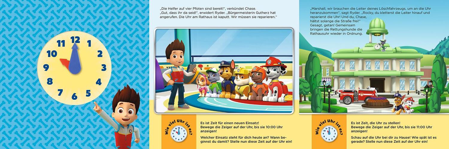 Bild: 9783833242106 | PAW Patrol: Mein Uhrenbuch - Rund um die Uhr im Einsatz mit den...