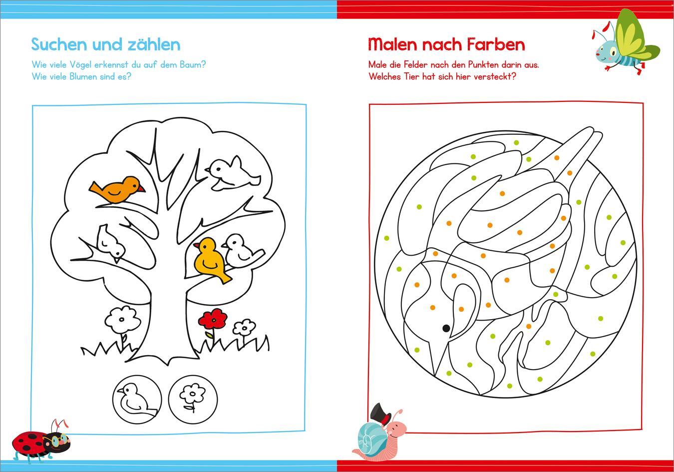 Bild: 9783788639303 | Malen und Rätseln für Kindergartenkinder | Ute Haller | Taschenbuch