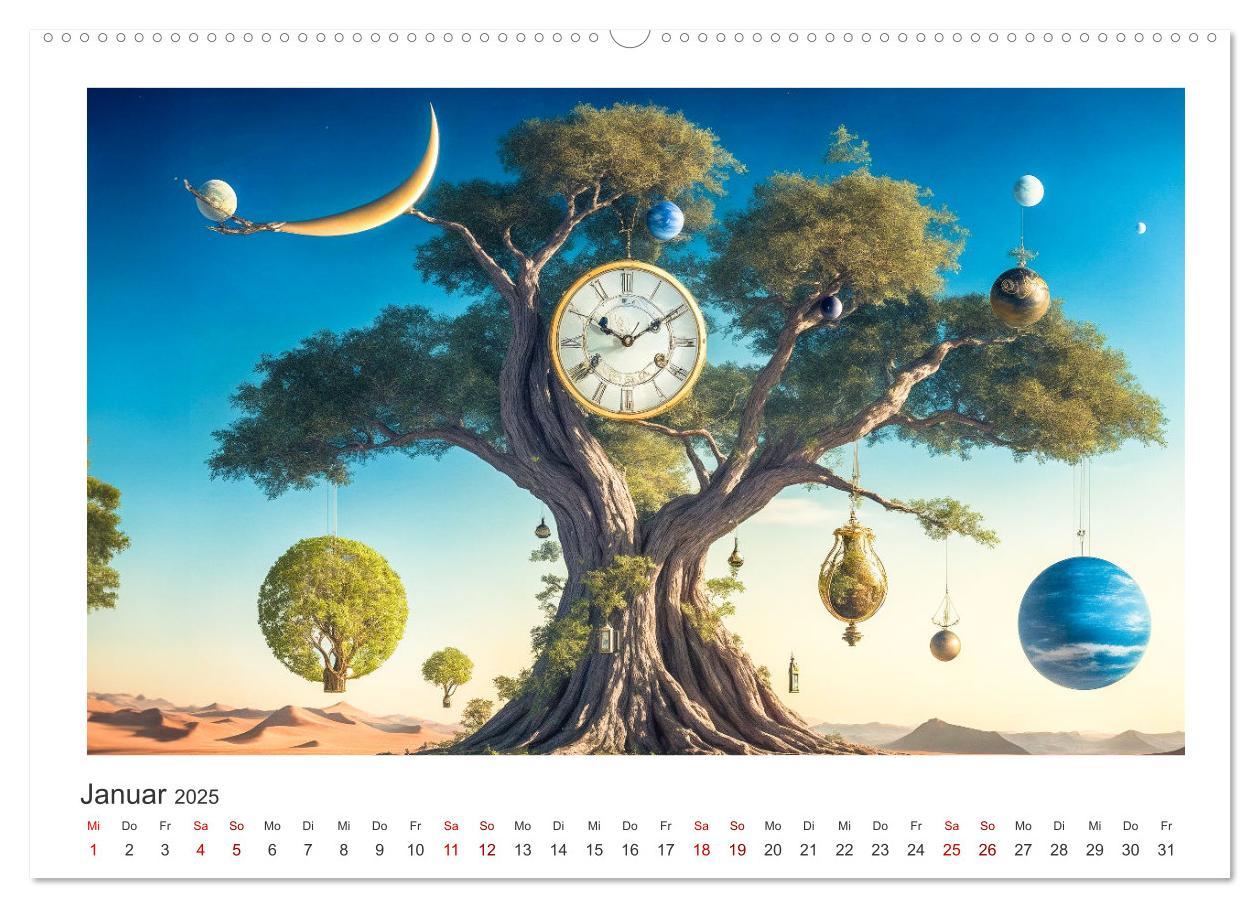 Bild: 9783383858390 | Zeit ist abstrakt (hochwertiger Premium Wandkalender 2025 DIN A2...