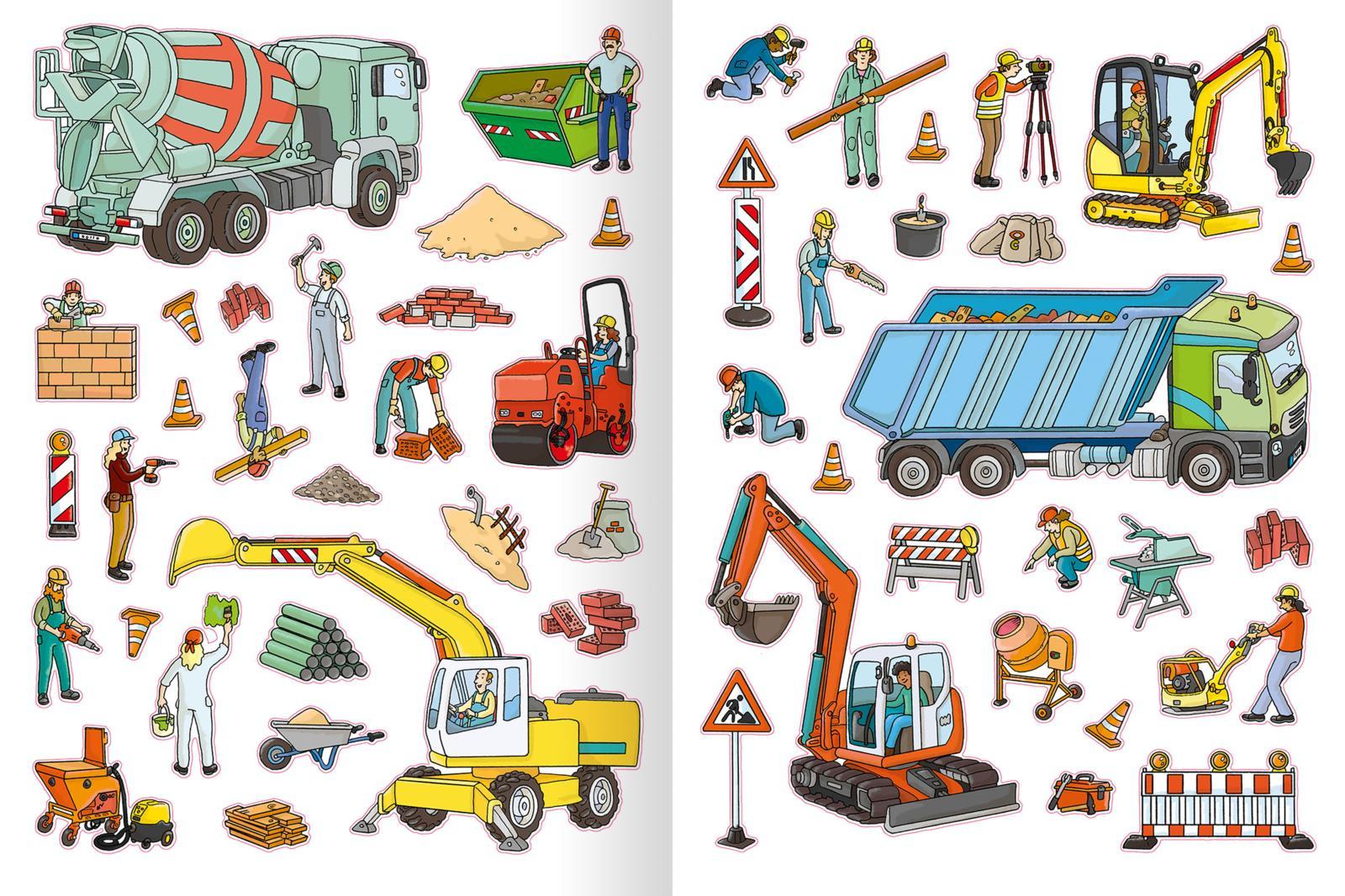 Bild: 9783845825304 | Erstes Stickern Baustelle | über 200 Sticker | Sebastian Coenen | Buch