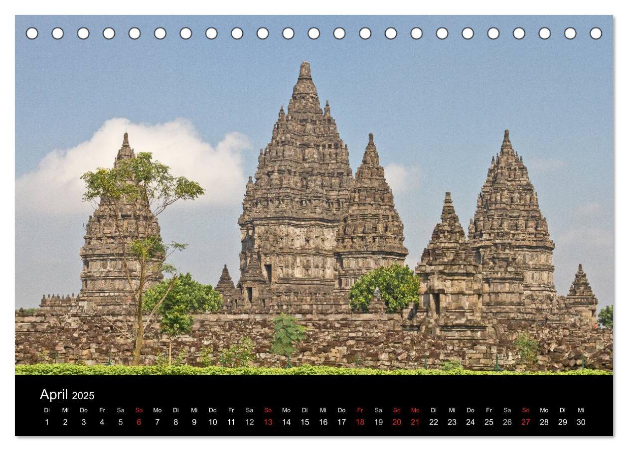 Bild: 9783435774371 | Indonesien (Tischkalender 2025 DIN A5 quer), CALVENDO Monatskalender