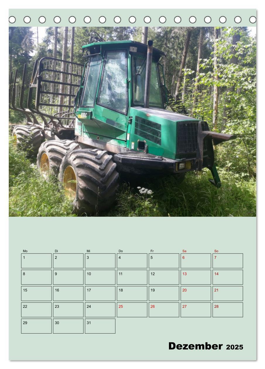 Bild: 9783383967818 | Forst-Maschinen der Forwarder im Einsatz (Tischkalender 2025 DIN A5...