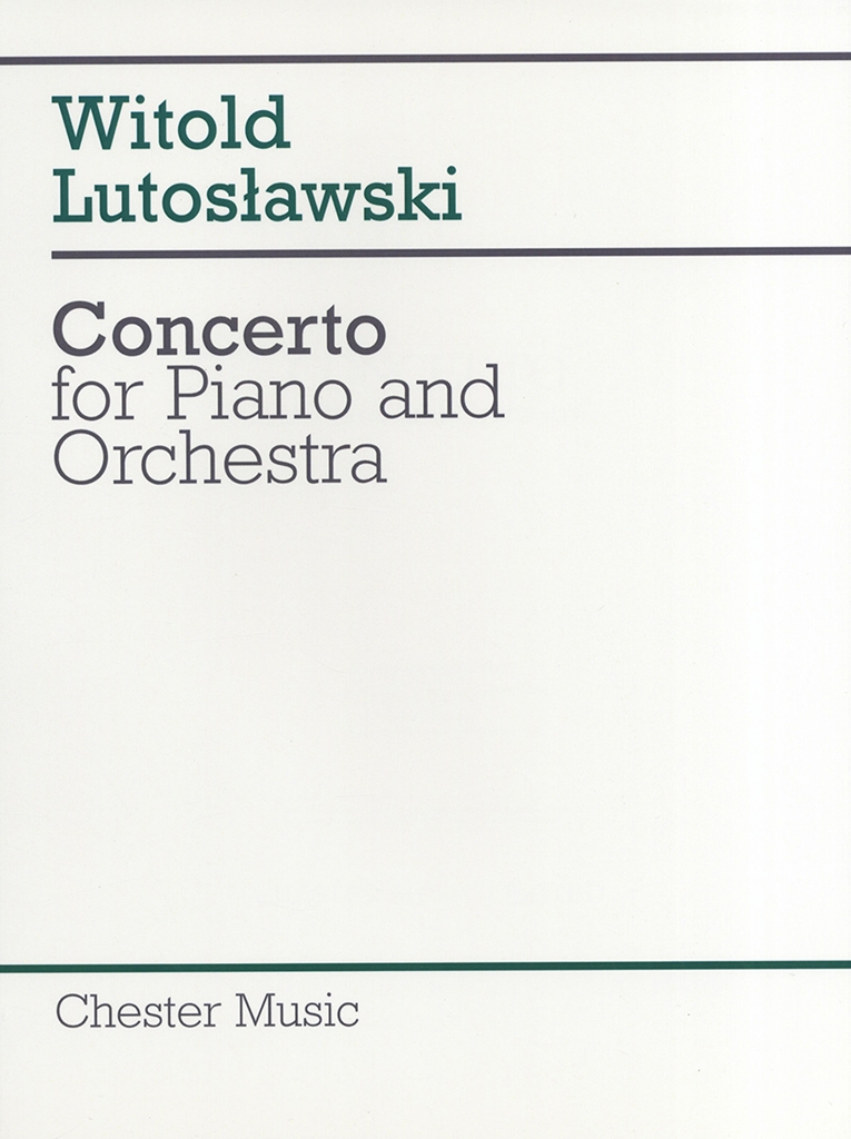 Cover: 9780711922129 | Concerto for Piano and Orchestra | Witold Lutoslawski | Taschenbuch