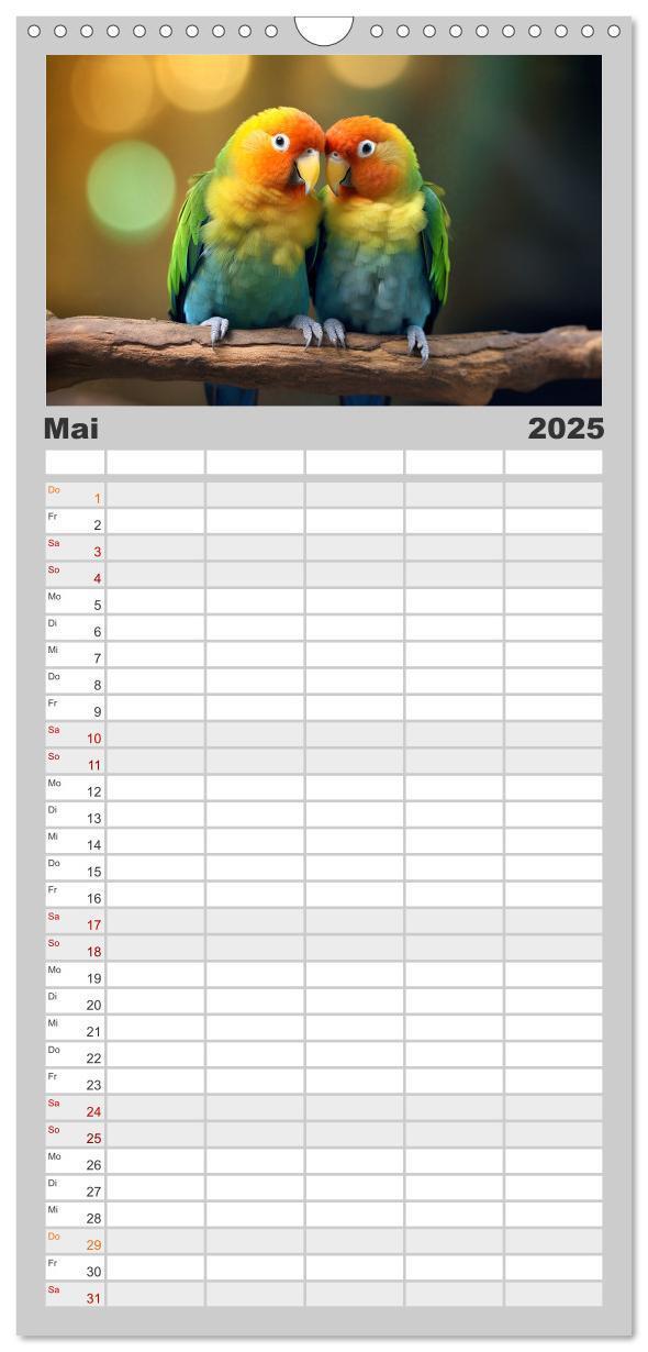 Bild: 9783457090480 | Familienplaner 2025 - Unzertennlich mit 5 Spalten (Wandkalender, 21...