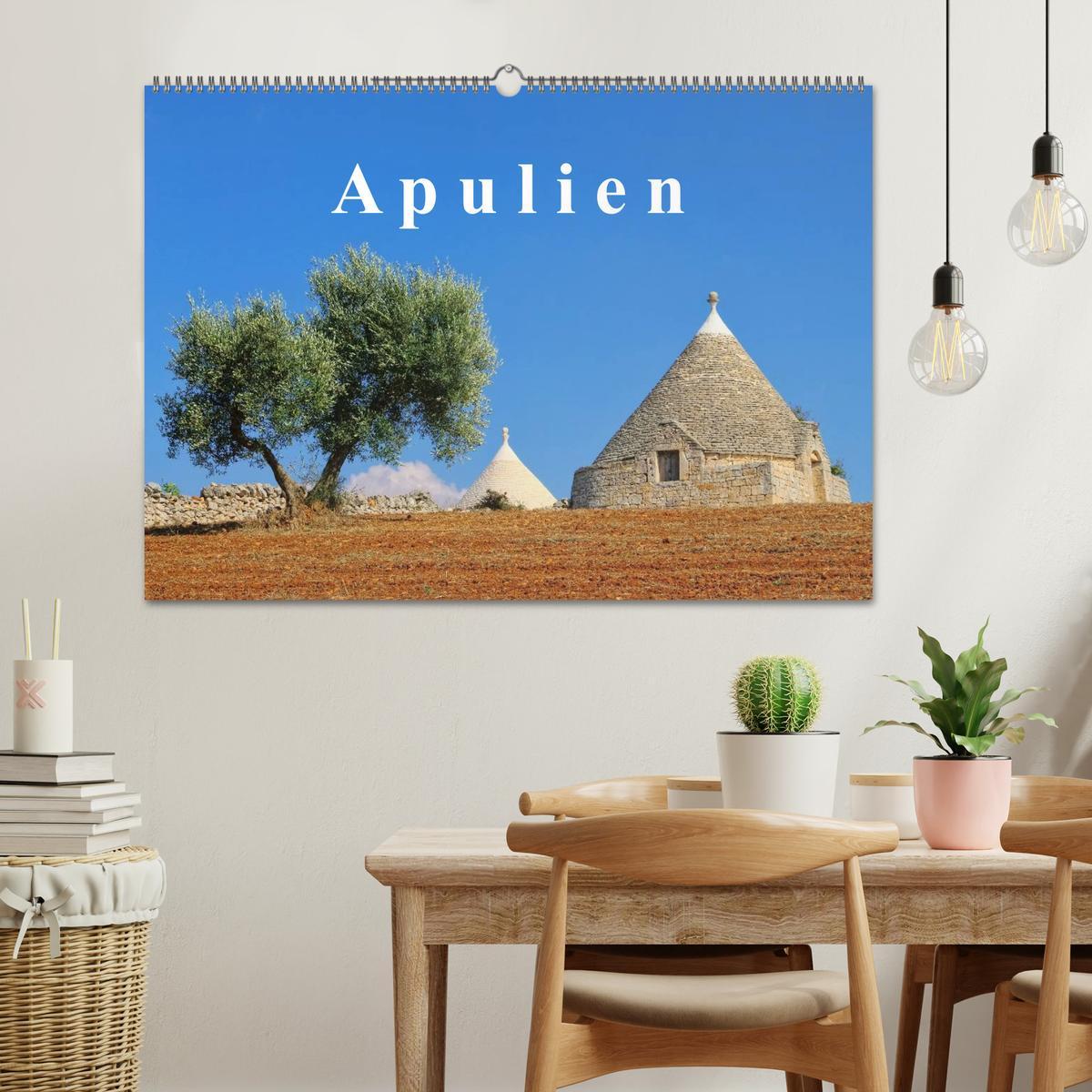 Bild: 9783435739363 | Apulien (Wandkalender 2025 DIN A2 quer), CALVENDO Monatskalender