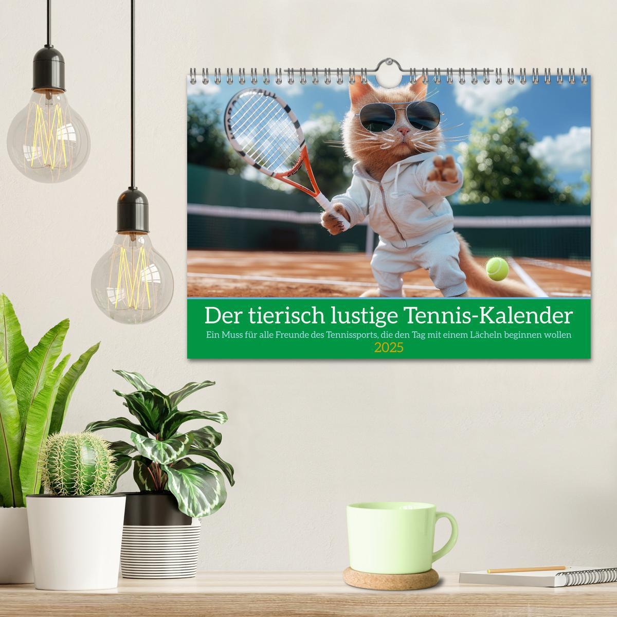 Bild: 9783457180488 | Der tierisch lustige Tennis-Kalender (Wandkalender 2025 DIN A4...