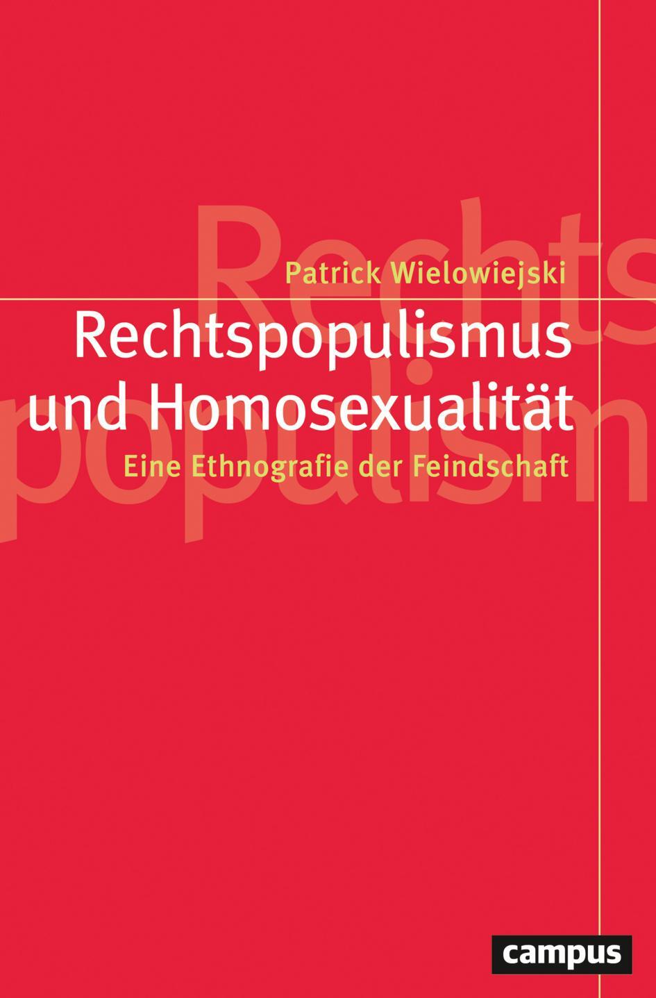 Cover: 9783593519609 | Rechtspopulismus und Homosexualität | Eine Ethnografie der Feindschaft