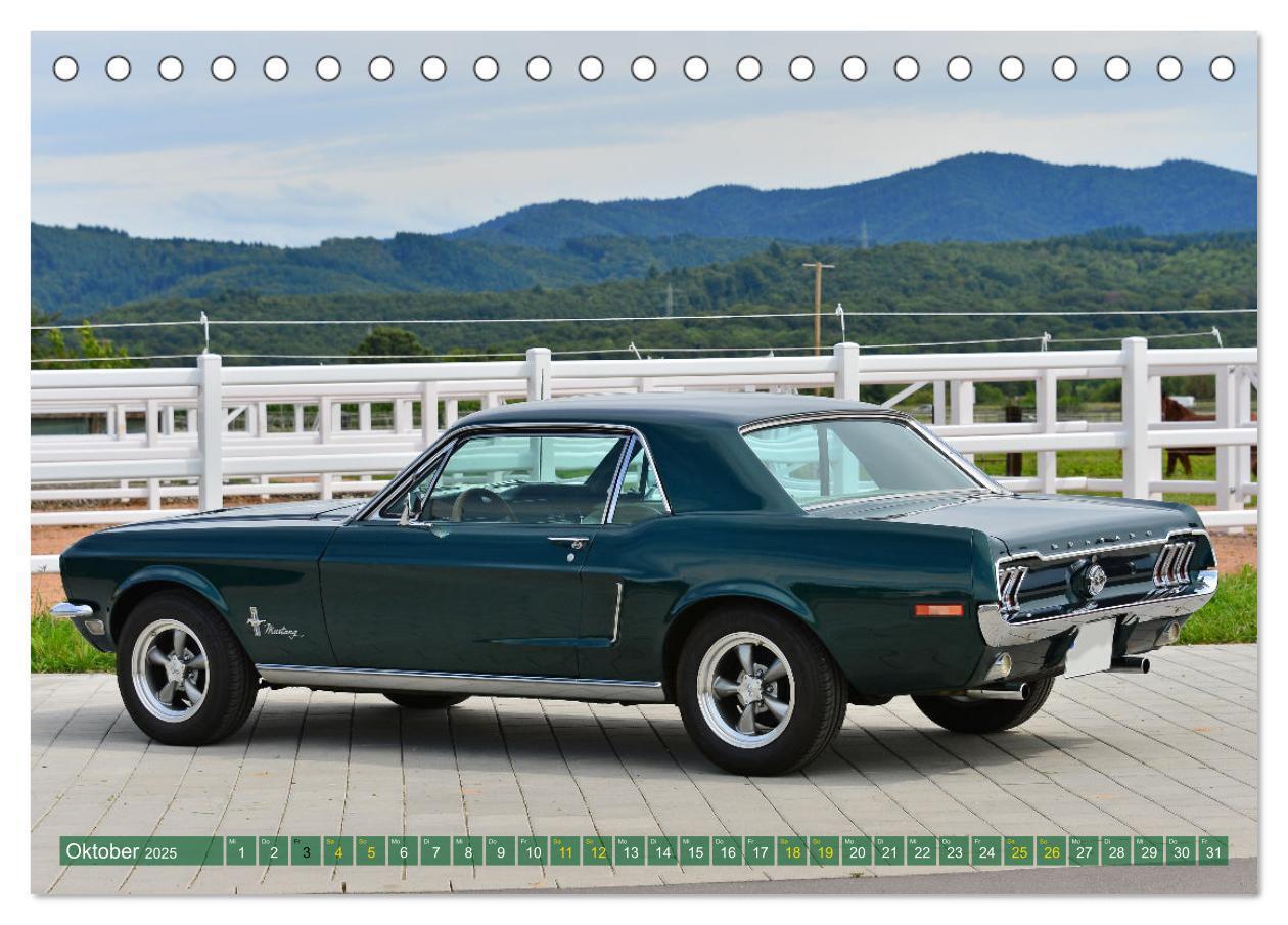 Bild: 9783435028399 | Ein Pony zum verlieben - Ford Mustang 1968 (Tischkalender 2025 DIN...