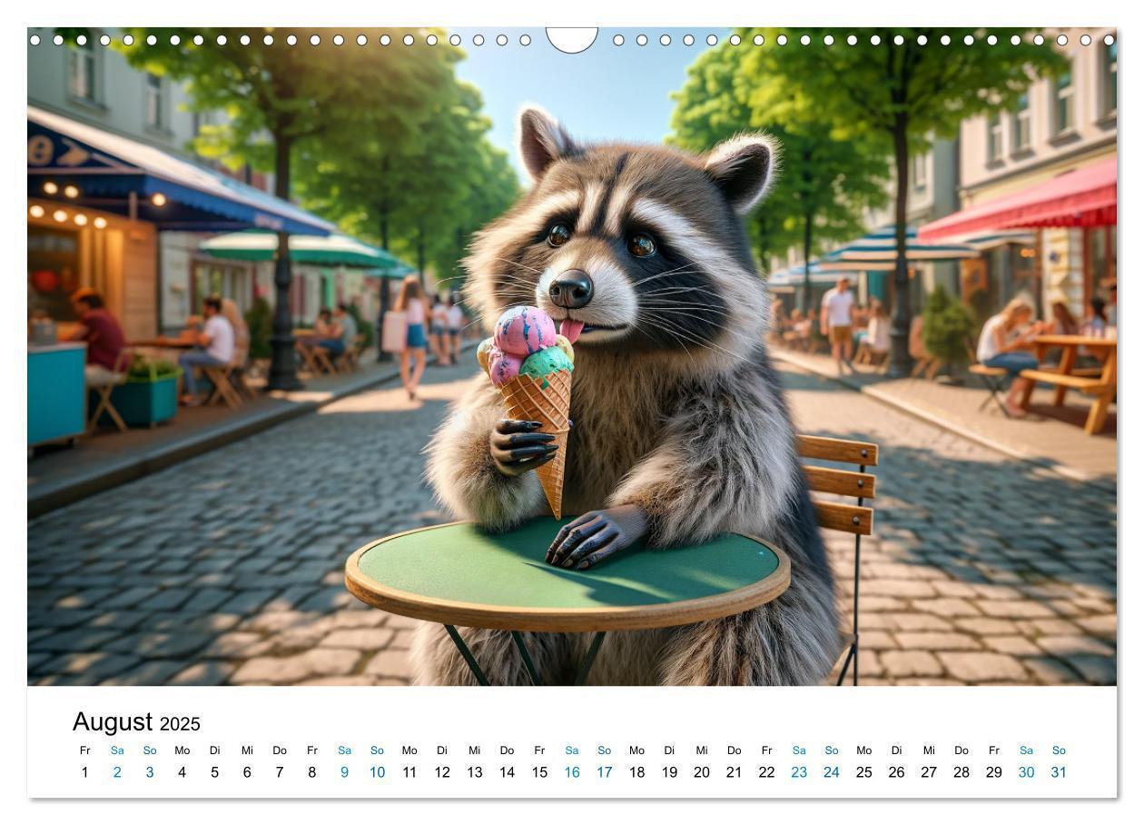 Bild: 9783383775369 | Lustige Waschbären (Wandkalender 2025 DIN A3 quer), CALVENDO...