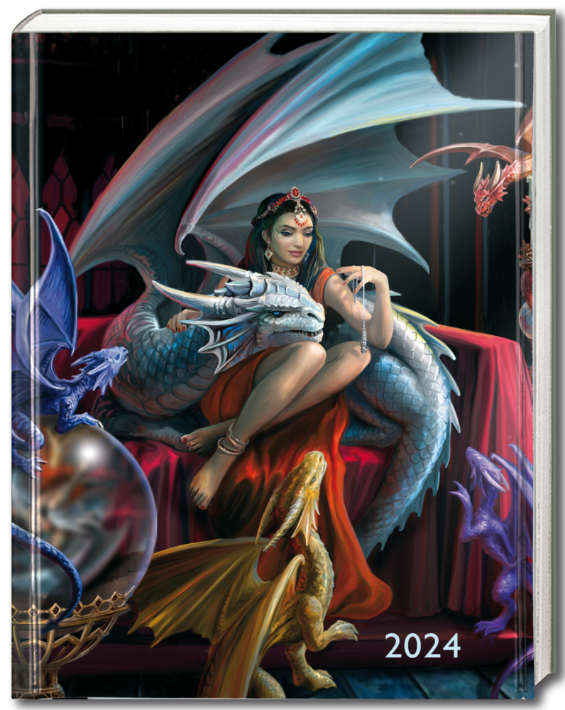 Cover: 9781804175040 | Anne Stokes - Drachencharme - Taschenkalender 2024 | Publishing | 2024