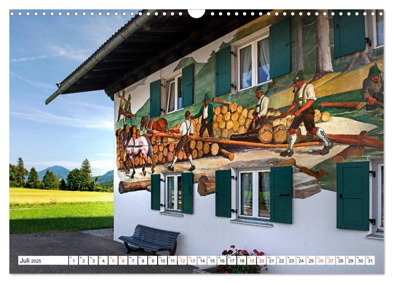 Bild: 9783435294121 | Oberbayerische Lüftlmalerei (Wandkalender 2025 DIN A3 quer),...