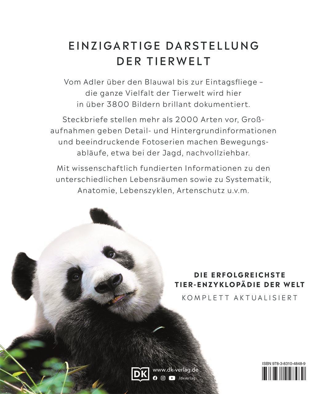 Rückseite: 9783831048489 | Tiere | Die große Bild-Enzyklopädie mit über 2000 Arten | Buch | 2024