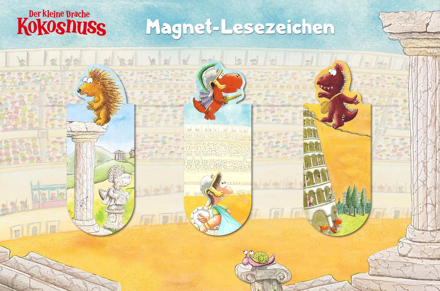 Cover: 4250938800821 | Der kleine Drache Kokosnuss - Magnet-Lesezeichen 3er Set | Deutsch