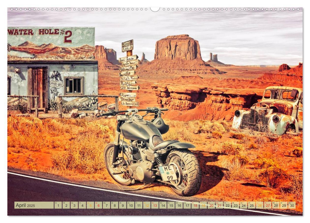 Bild: 9783435479672 | Nostalgie auf 2451 Meilen - Route 66 (Wandkalender 2025 DIN A2...