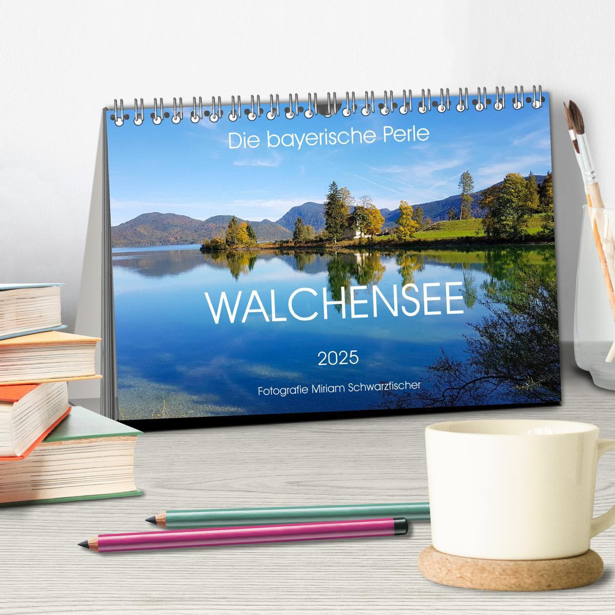 Bild: 9783435177776 | Walchensee (Tischkalender 2025 DIN A5 quer), CALVENDO Monatskalender