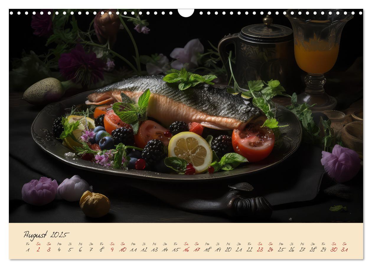 Bild: 9783383891045 | Gothic Food (Wandkalender 2025 DIN A3 quer), CALVENDO Monatskalender