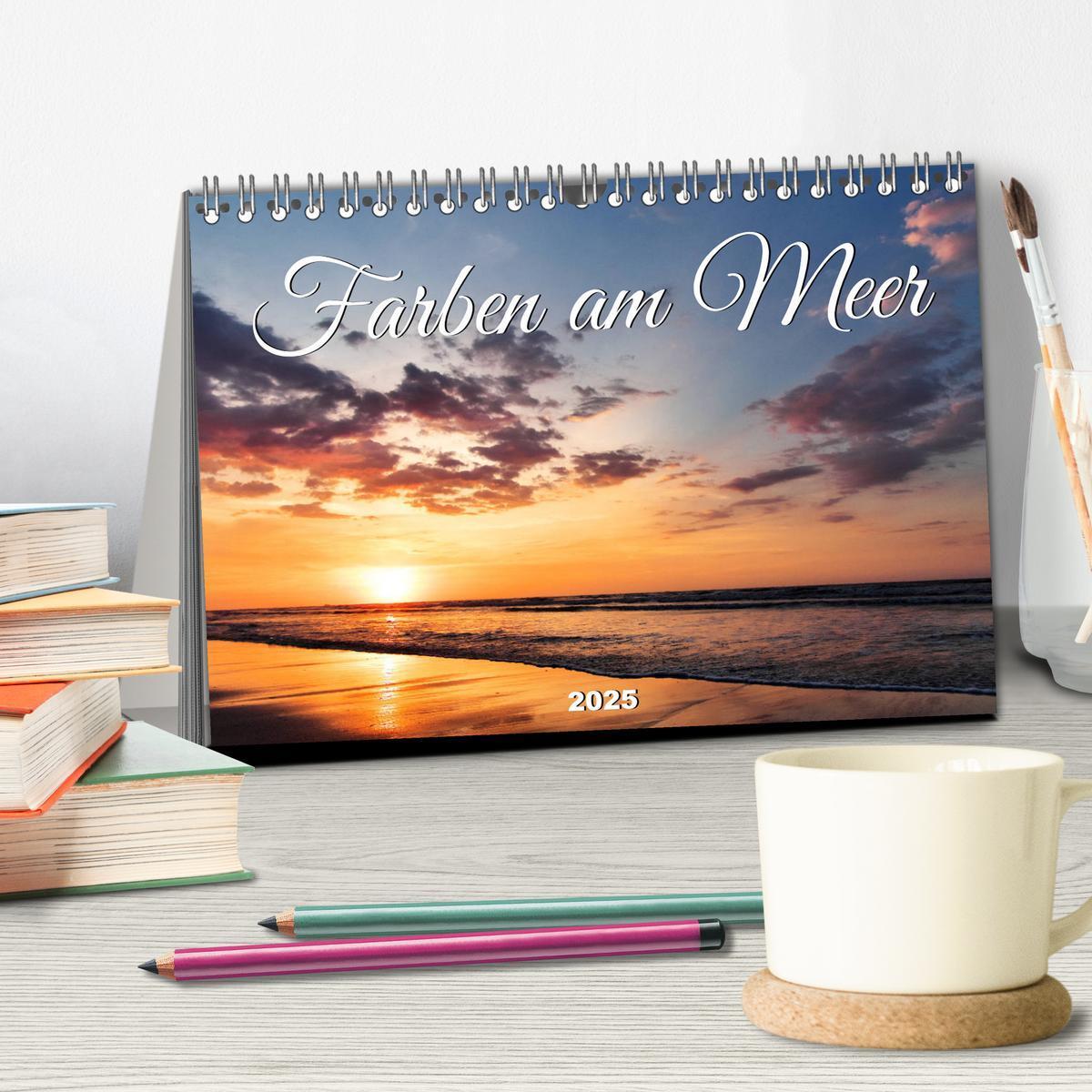 Bild: 9783435040469 | Farben am Meer (Tischkalender 2025 DIN A5 quer), CALVENDO...