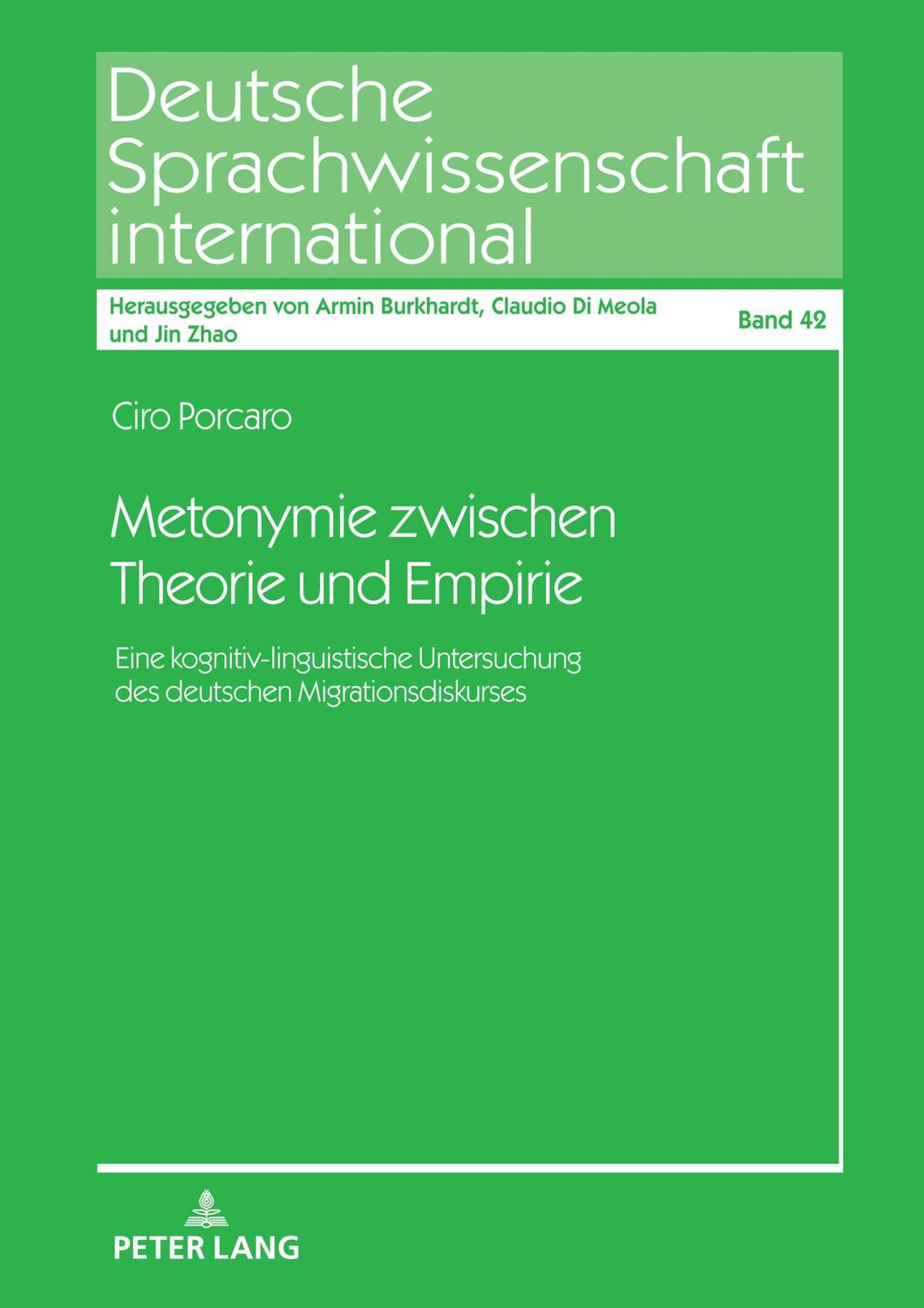 Cover: 9783631919828 | Metonymie zwischen Theorie und Empirie | Ciro Porcaro | Buch | Deutsch