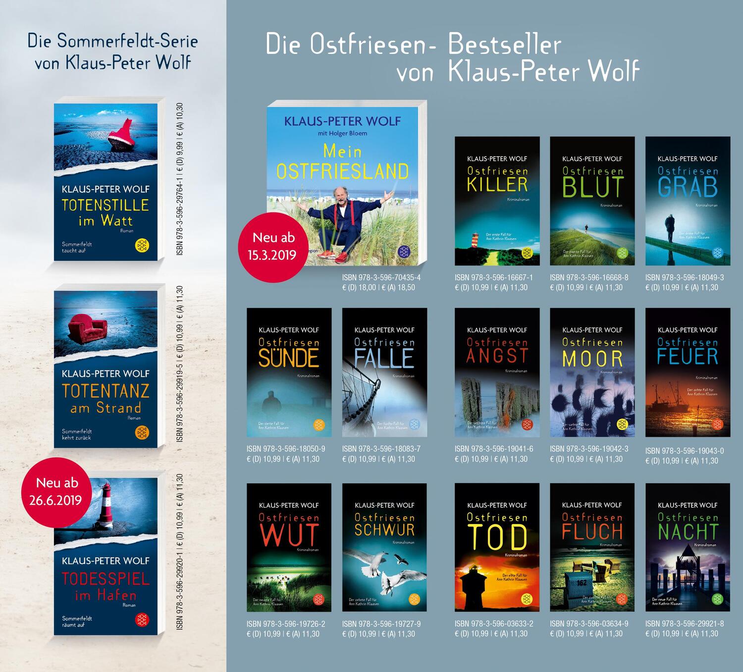 Bild: 9783596299218 | Ostfriesennacht | Kriminalroman | Klaus-Peter Wolf | Taschenbuch