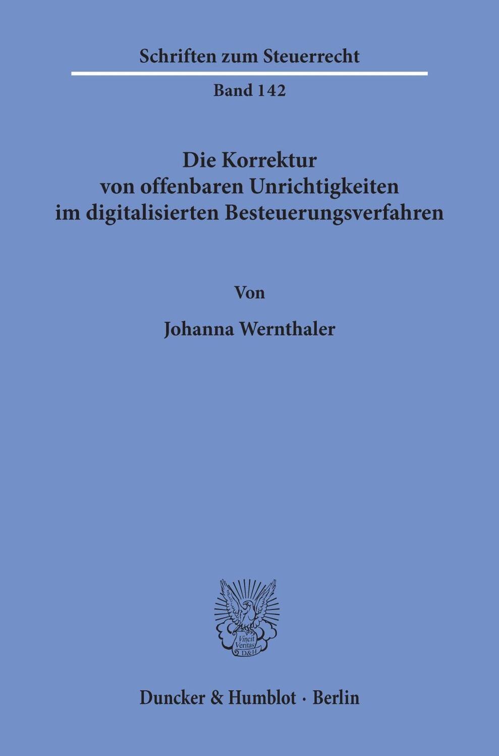 Cover: 9783428157525 | Die Korrektur von offenbaren Unrichtigkeiten im digitalisierten...