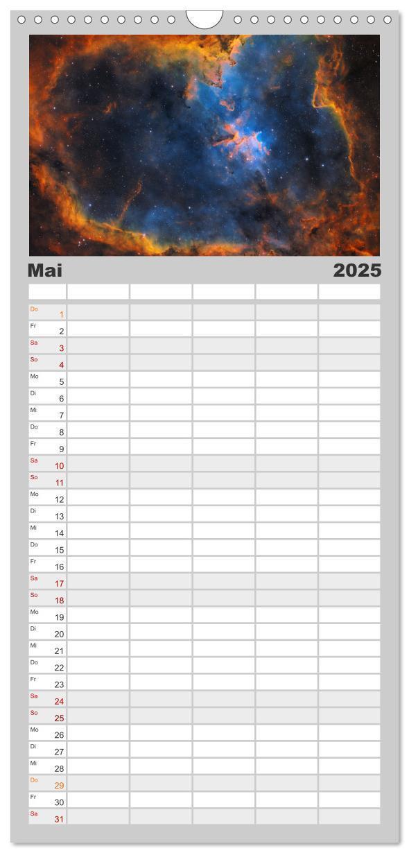 Bild: 9783457195246 | Familienplaner 2025 - Deep Sky Kalender mit 5 Spalten...