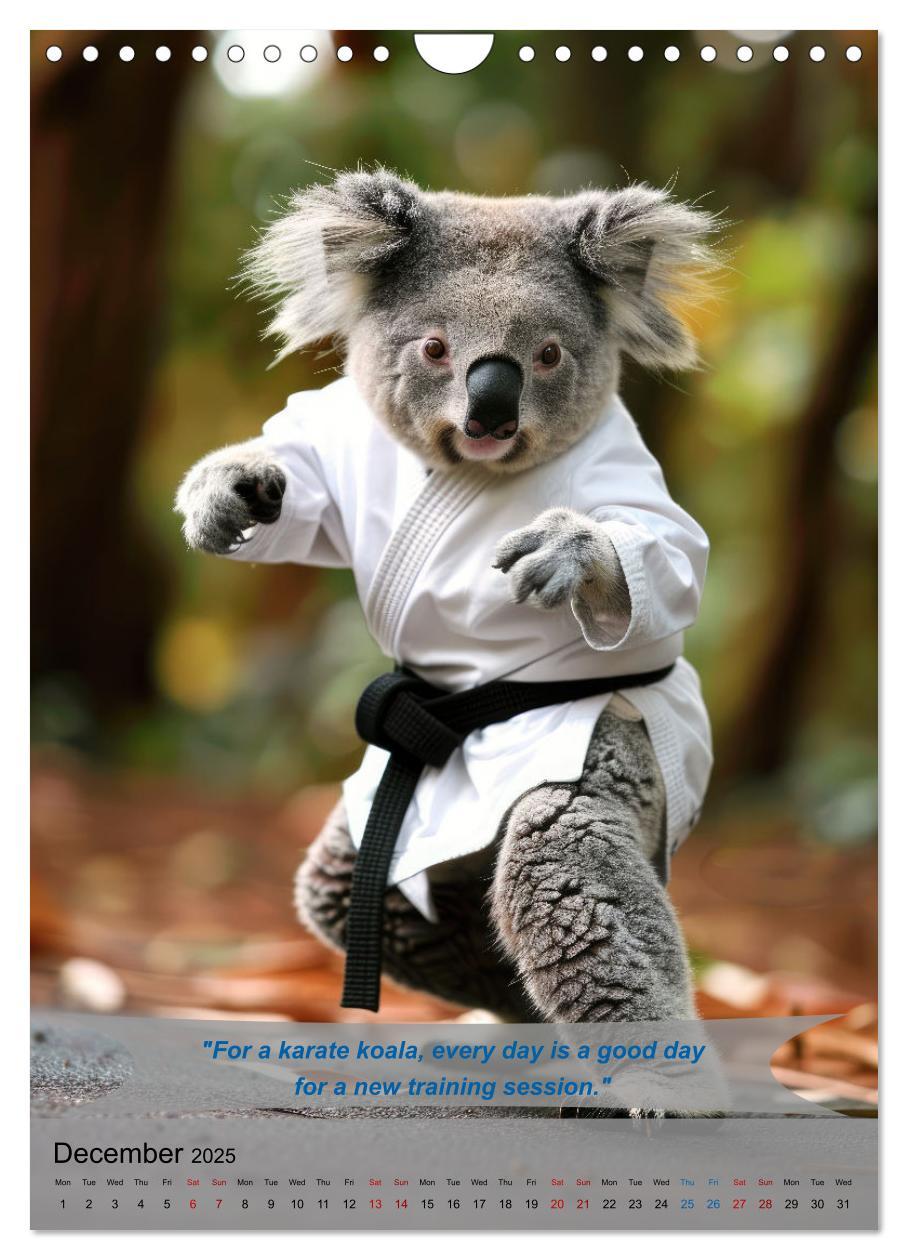 Bild: 9781325984640 | Great fun with animal karate fighters (Wall Calendar 2025 DIN A4...