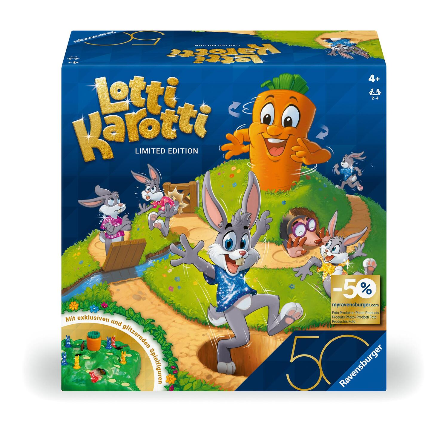 Cover: 4005556230051 | Ravensburger Kinderspiele 23005 - Lotti Karotti - Wettlaufspiel für...