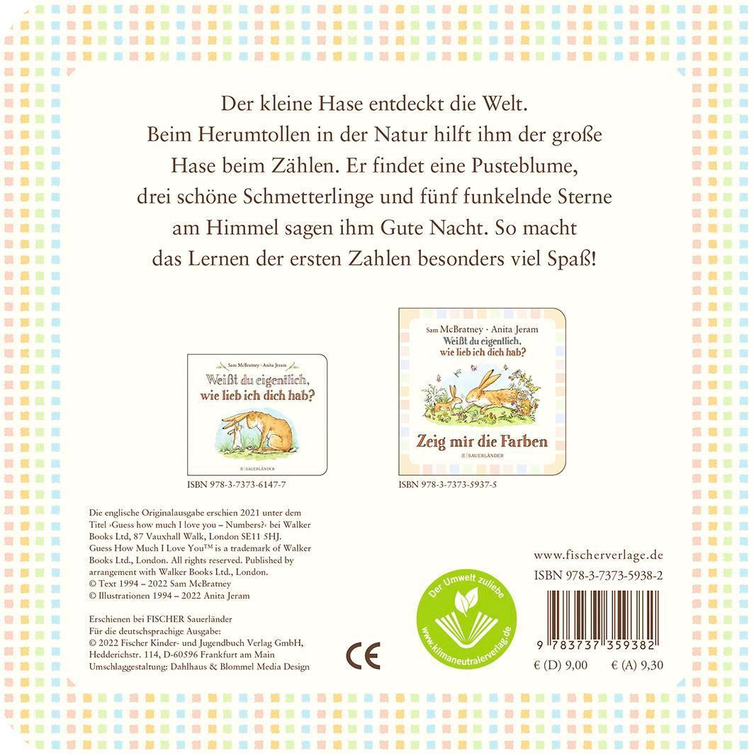 Rückseite: 9783737359382 | Weißt du eigentlich, wie lieb ich dich hab? Zähl mit mir | Mcbratney