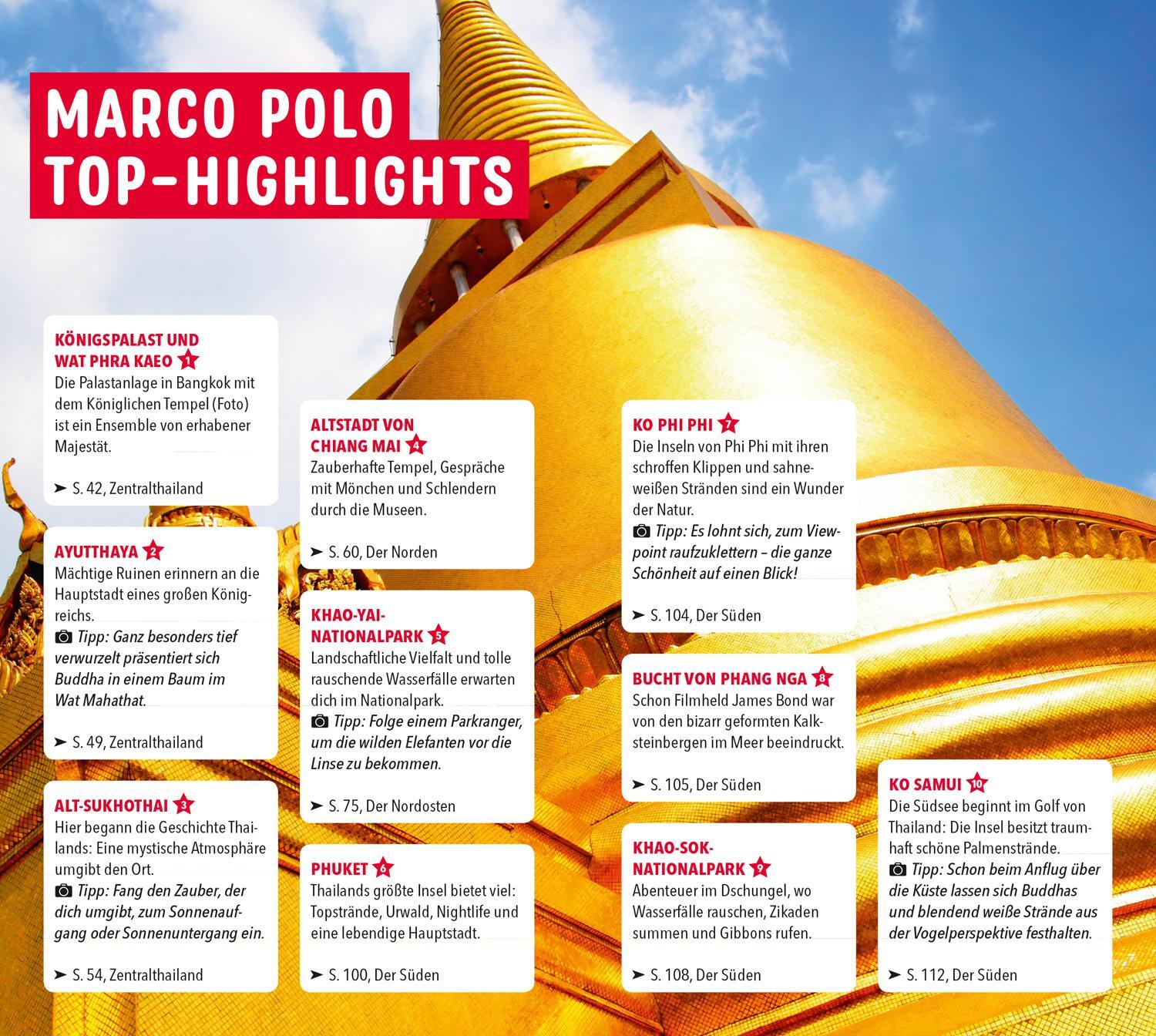 Bild: 9783829719520 | MARCO POLO Reiseführer Thailand | Martina Miethig (u. a.) | Buch