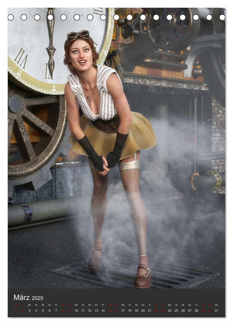 Bild: 9783435938834 | Sexy Steampunk Pin Up (Tischkalender 2025 DIN A5 hoch), CALVENDO...