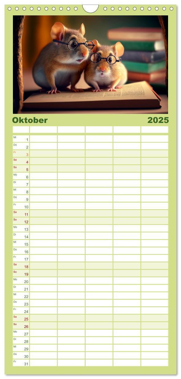 Bild: 9783457094273 | Familienplaner 2025 - Mäuse Freunde mit 5 Spalten (Wandkalender, 21...